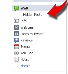 Facebook Hidden Posts Spam